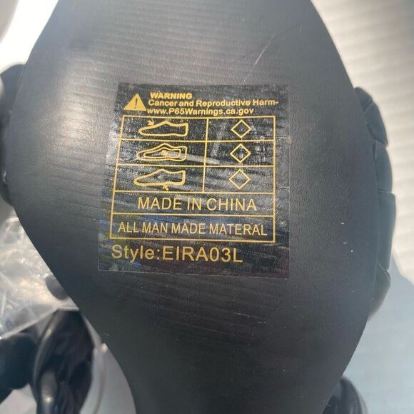 RAMPAGE Women’s Woven Heels Size 9 Black New With Defect Style EIRA03L Stiletto - Picture 4 of 11